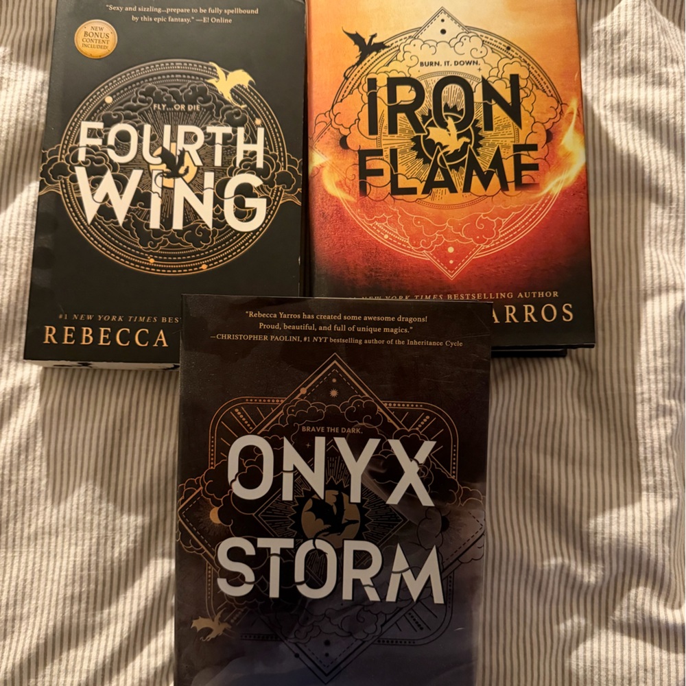 Onyx Storm Hardcover Book - Black